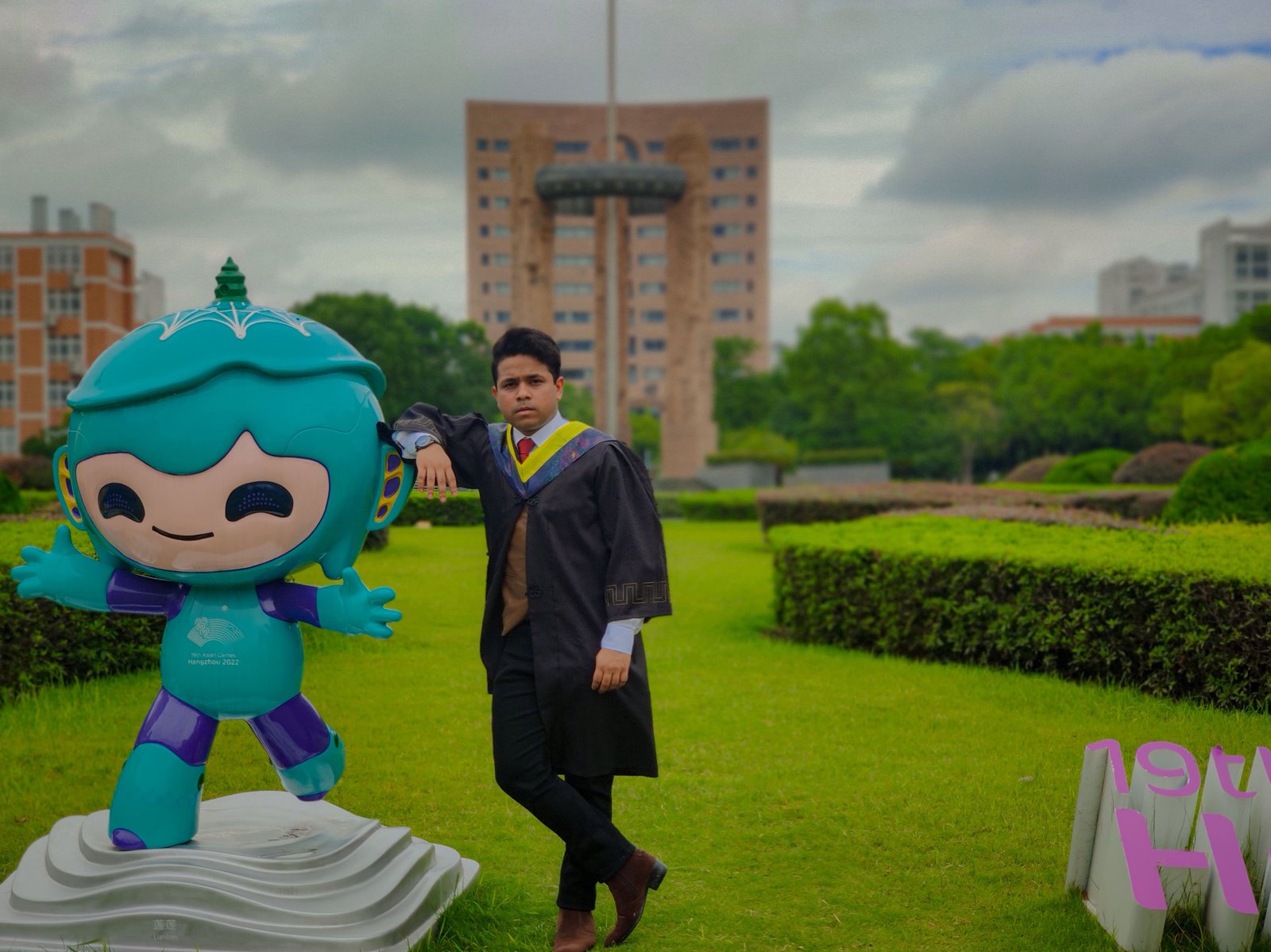 Graduation day moment 12 featuring Hasnat Jani Rafin and university celebration